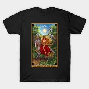 The Goddess Rhiannon The Sun Tarot Card T-Shirt